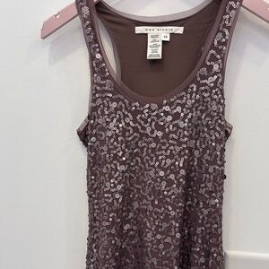 Max Studio Sequin Mini Dress in purple